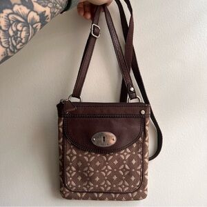 Fossil Brown Crossbody Bag